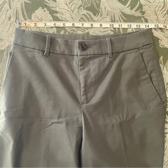 Green Wide-Leg Pants Uniqlo Womens Size 6 Medium - Picture 3 of 8